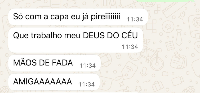 Mensagem real de cliente
